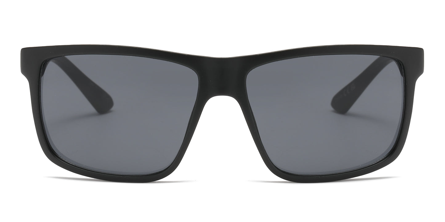 6829 - Classic Square Sports Plastic Sunglasses