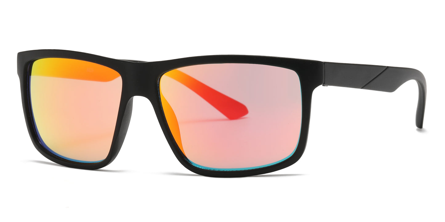 6829 - Classic Square Sports Plastic Sunglasses