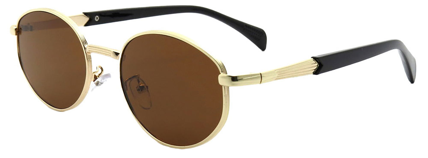 7030 - Round Fashion Metal Sunglasses
