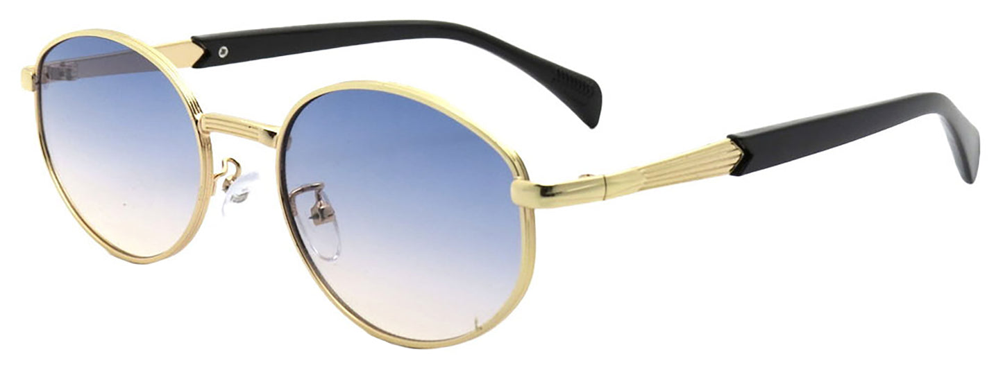 7030 - Round Fashion Metal Sunglasses