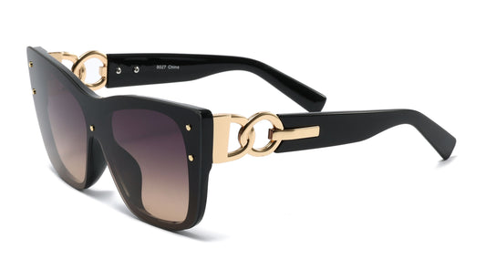 8027 - Plastic One Piece Lens Sunglasses