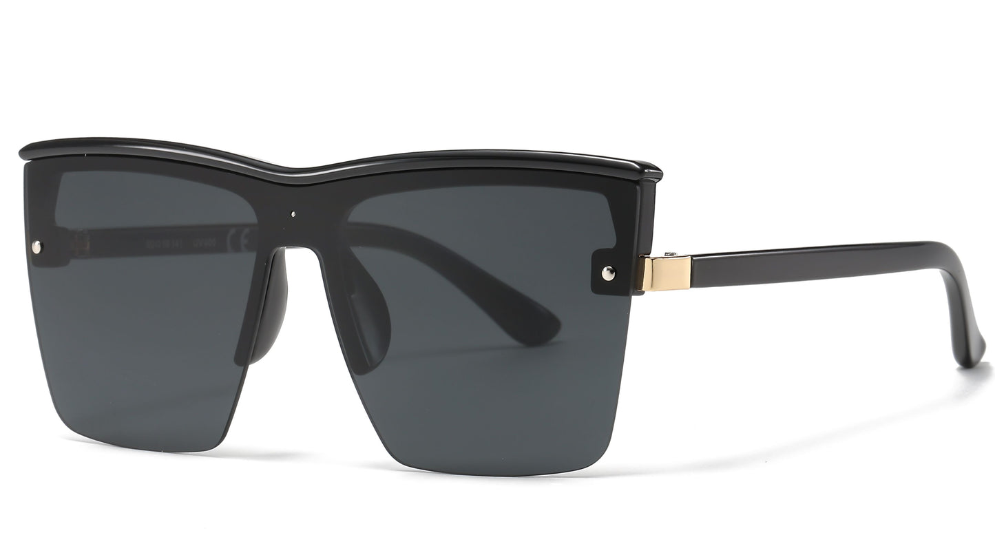 8030 - Plastic One Piece Lens Sunglasses