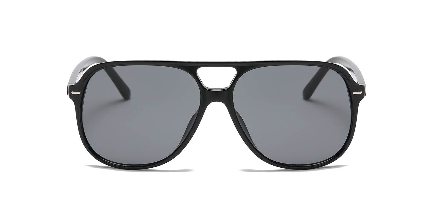 8033 - Plastic Flat Top Fashion Sunglasses