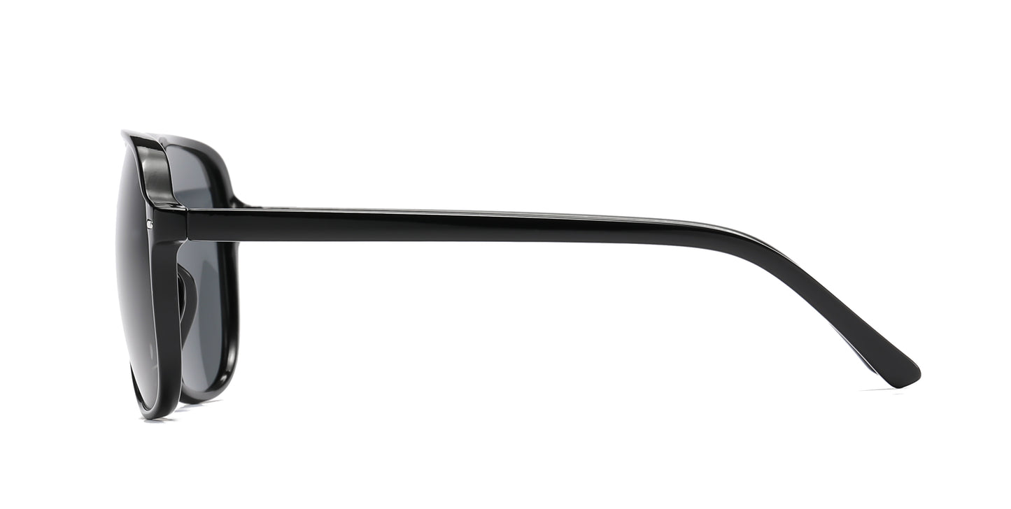 8033 - Plastic Flat Top Fashion Sunglasses
