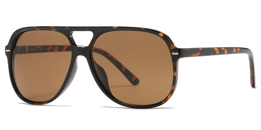 8033 - Plastic Flat Top Fashion Sunglasses