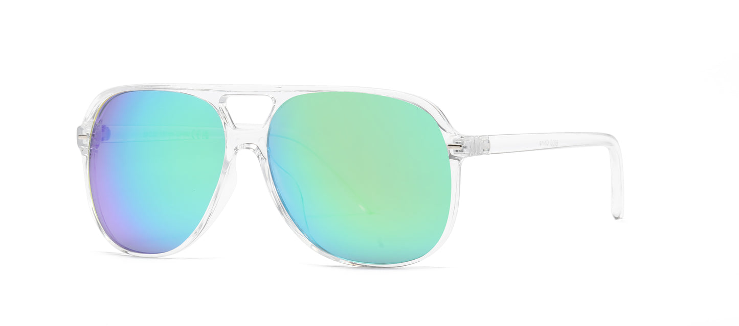 8033 - Plastic Flat Top Fashion Sunglasses