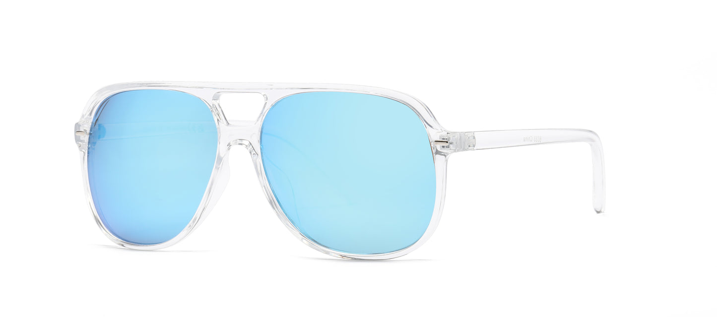 8033 - Plastic Flat Top Fashion Sunglasses