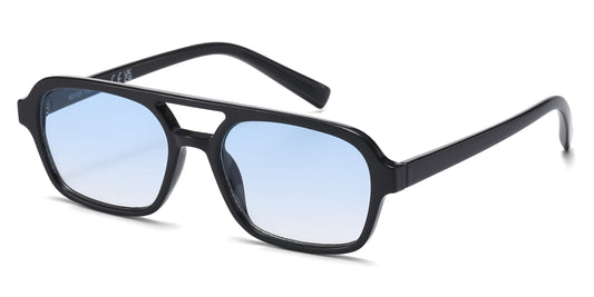 8036 - Square Aviator Plastic Sunglasses