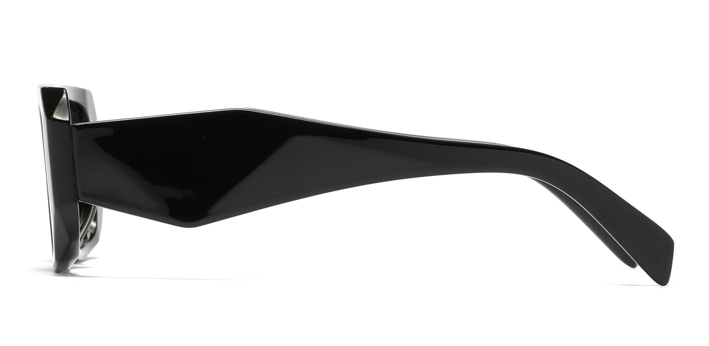 8140 - Rectangular Fashion Plastic Sunglasses