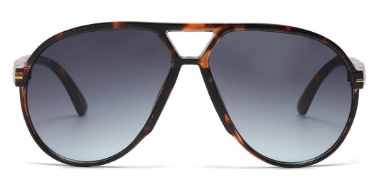 8189 - Oversized Tear Drop Aviator Plastic Sunglasses