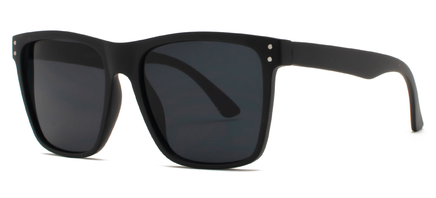 8930 RVC - Plastic Sunglasses with Color Mirror Lens