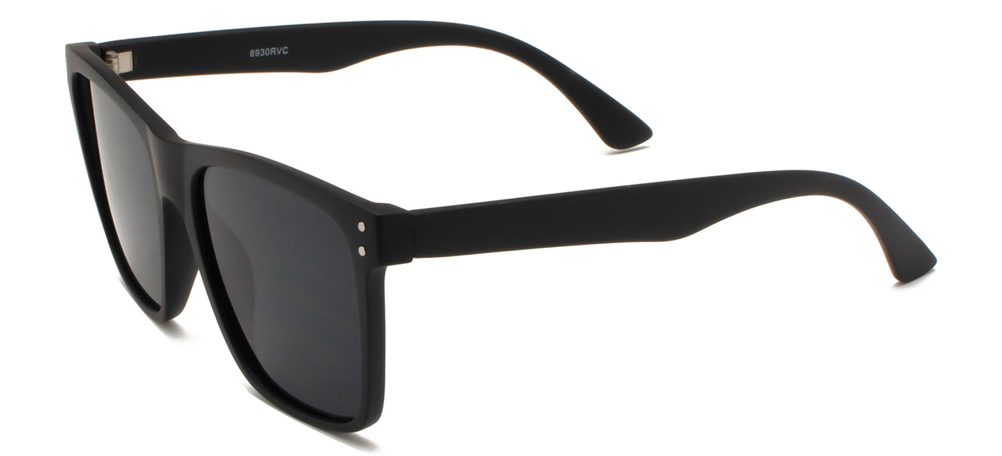 8930 RVC - Plastic Sunglasses with Color Mirror Lens