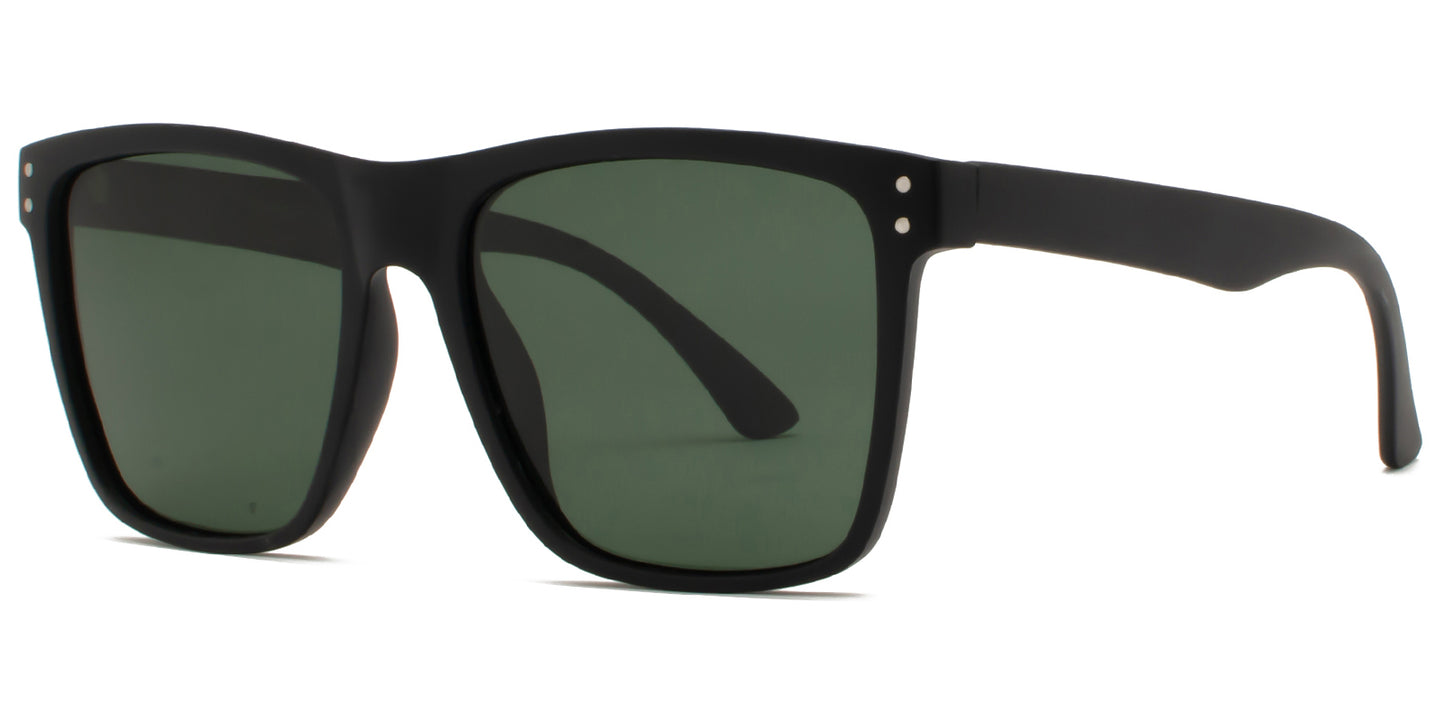 8930 RVC - Plastic Sunglasses with Color Mirror Lens
