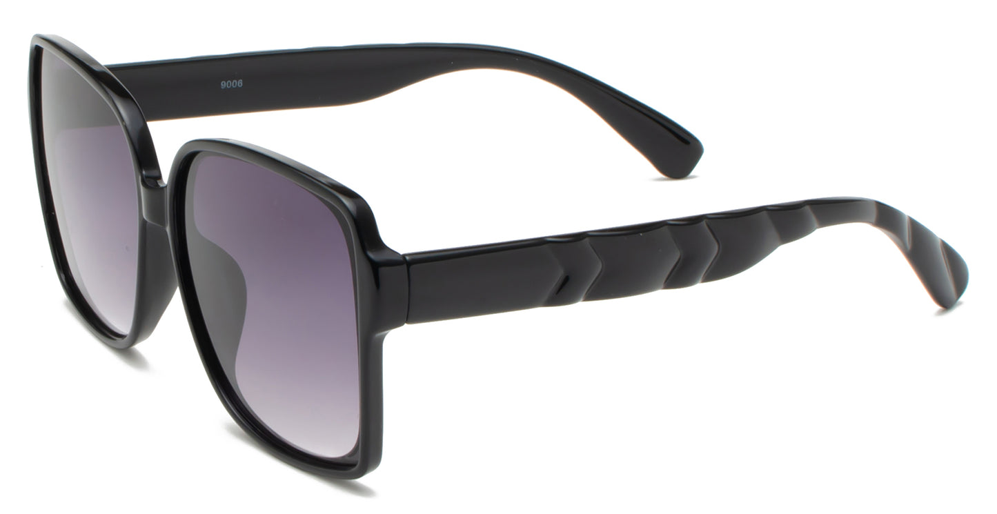 9006 - Women Plastic Square Sunglasses