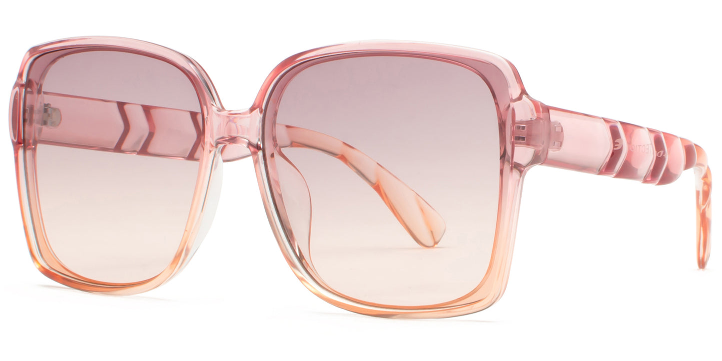 9006 - Women Plastic Square Sunglasses