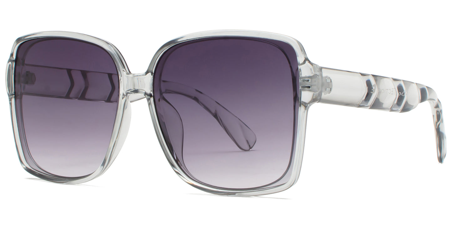 9006 - Women Plastic Square Sunglasses