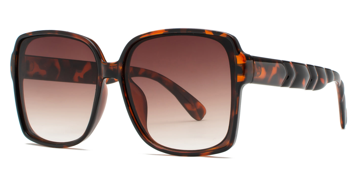 9006 - Women Plastic Square Sunglasses