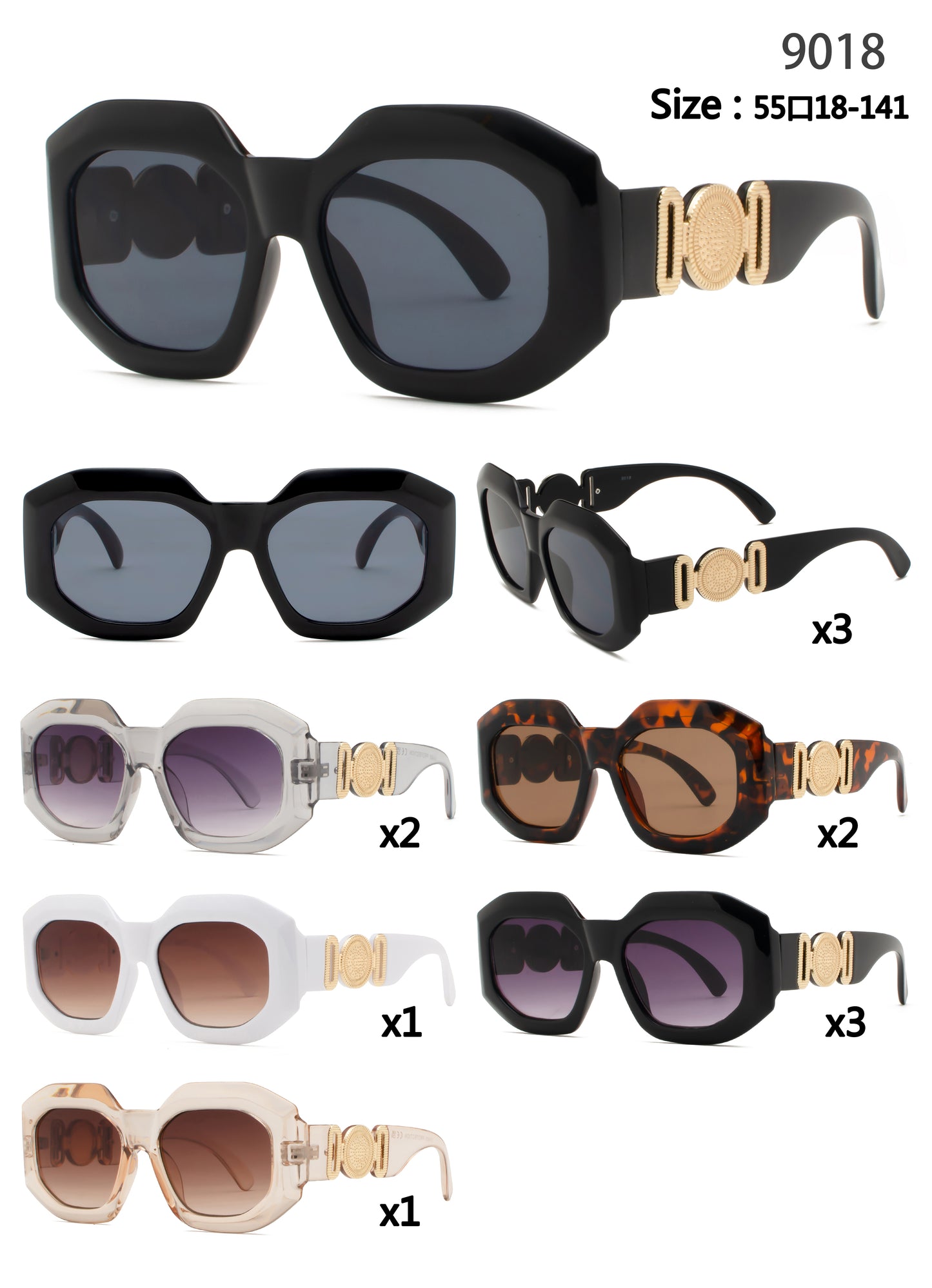 9018 - Plastic Women Sunglasses