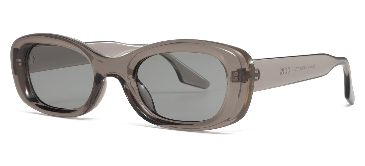9022 Color - Rectangular Plastic Colorful Sunglasses