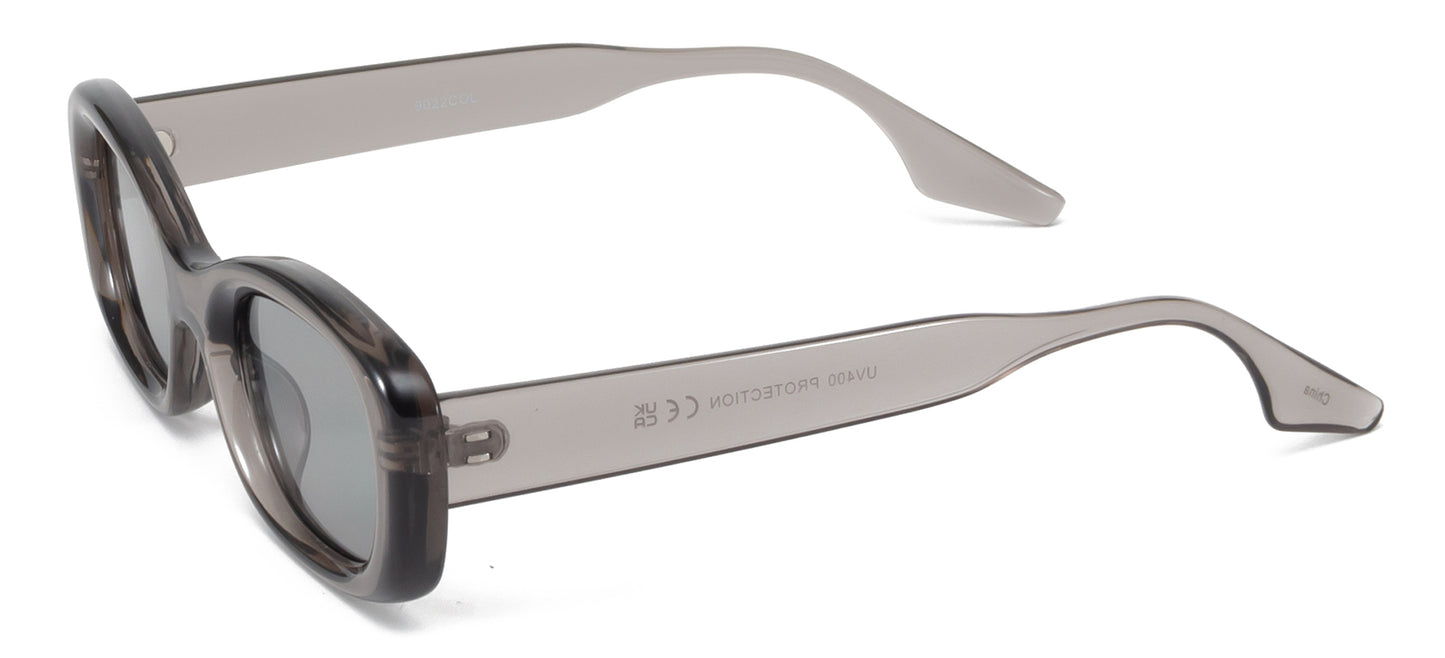 9022 Color - Rectangular Plastic Colorful Sunglasses