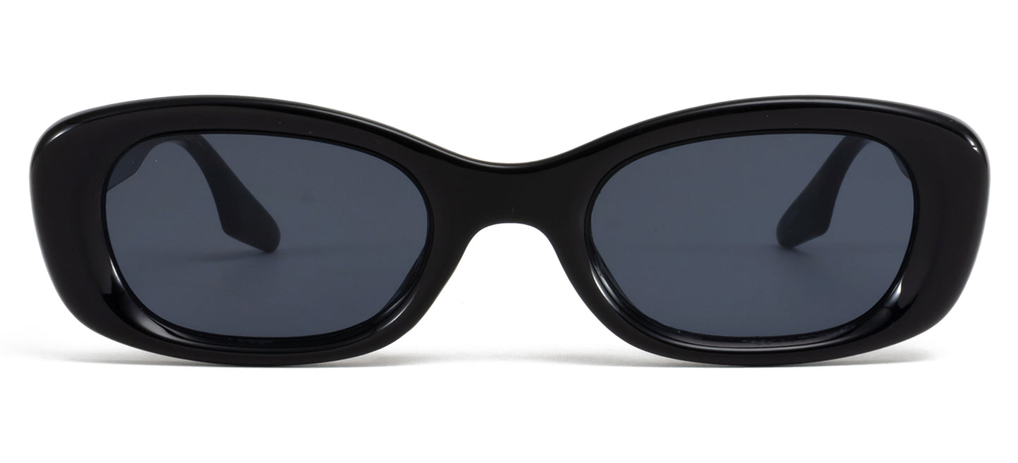 9022 - Rectangular Plastic Sunglasses