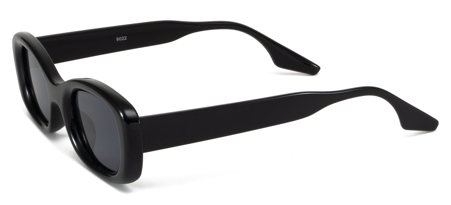 9022 - Rectangular Plastic Sunglasses