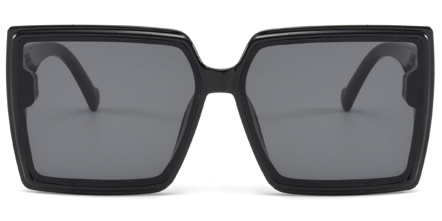 9026 - Fashion Square Women Plastic Sunglasses