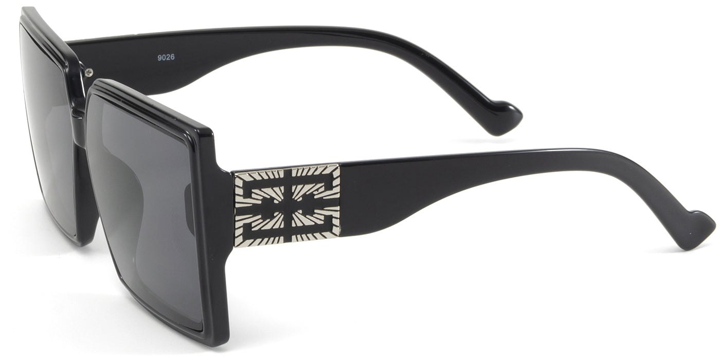 9026 - Fashion Square Women Plastic Sunglasses