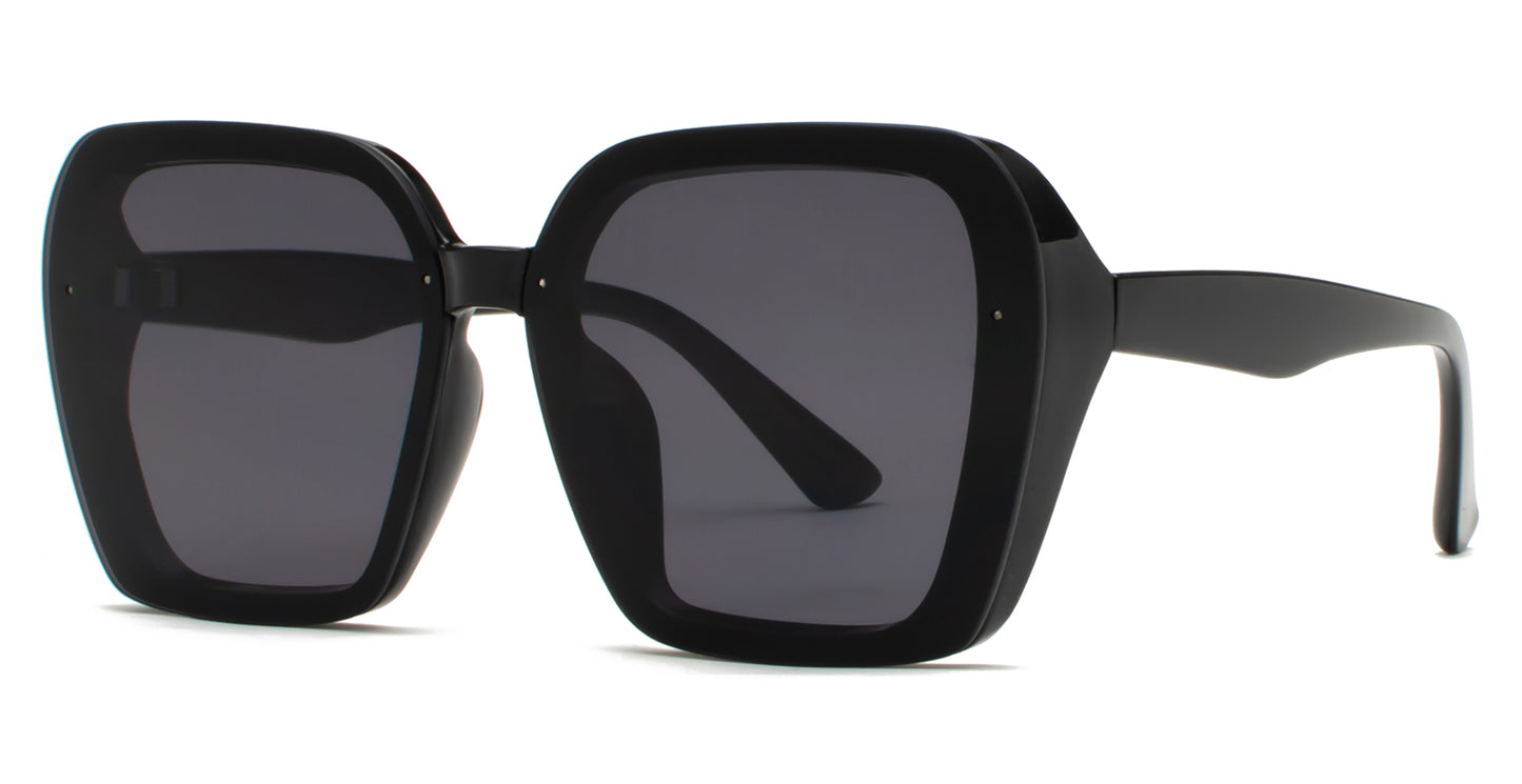 9030 - Square Fashion Plastic Sunglasses