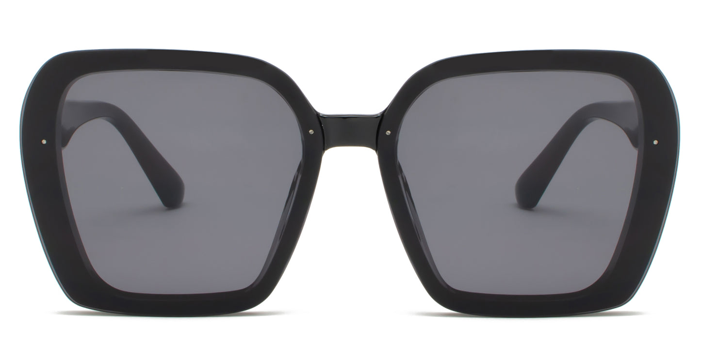 9030 - Square Fashion Plastic Sunglasses
