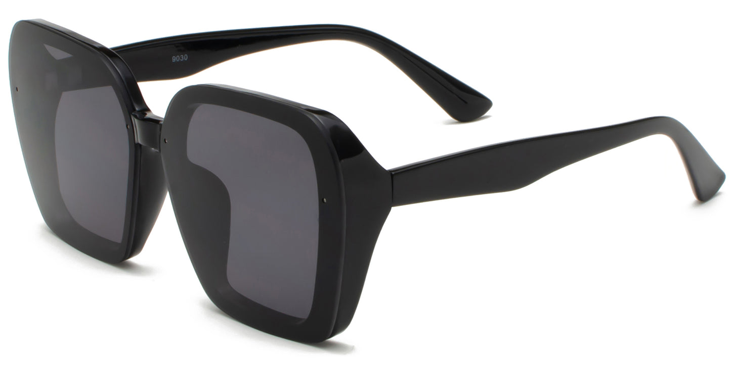 9030 - Square Fashion Plastic Sunglasses