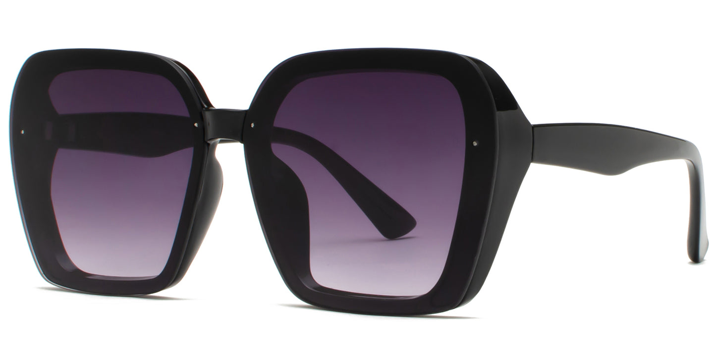 9030 - Square Fashion Plastic Sunglasses