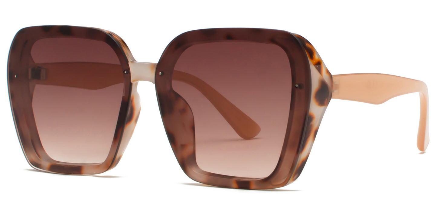 9030 - Square Fashion Plastic Sunglasses