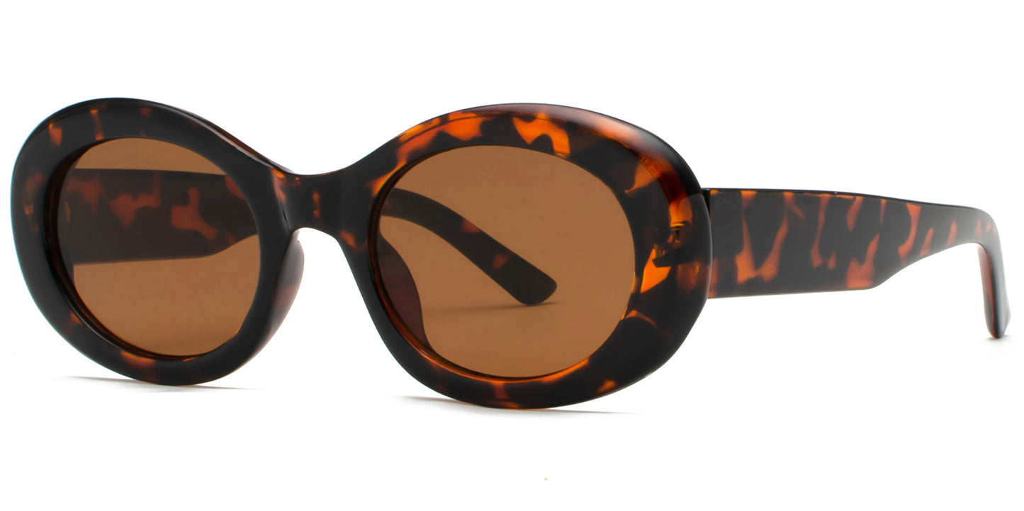 9035 - Round Fashion Plastic Sunglasses