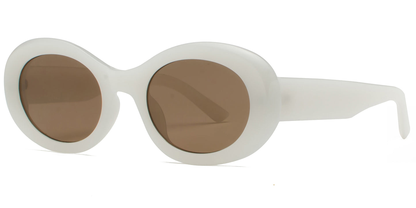 9035 - Round Fashion Plastic Sunglasses