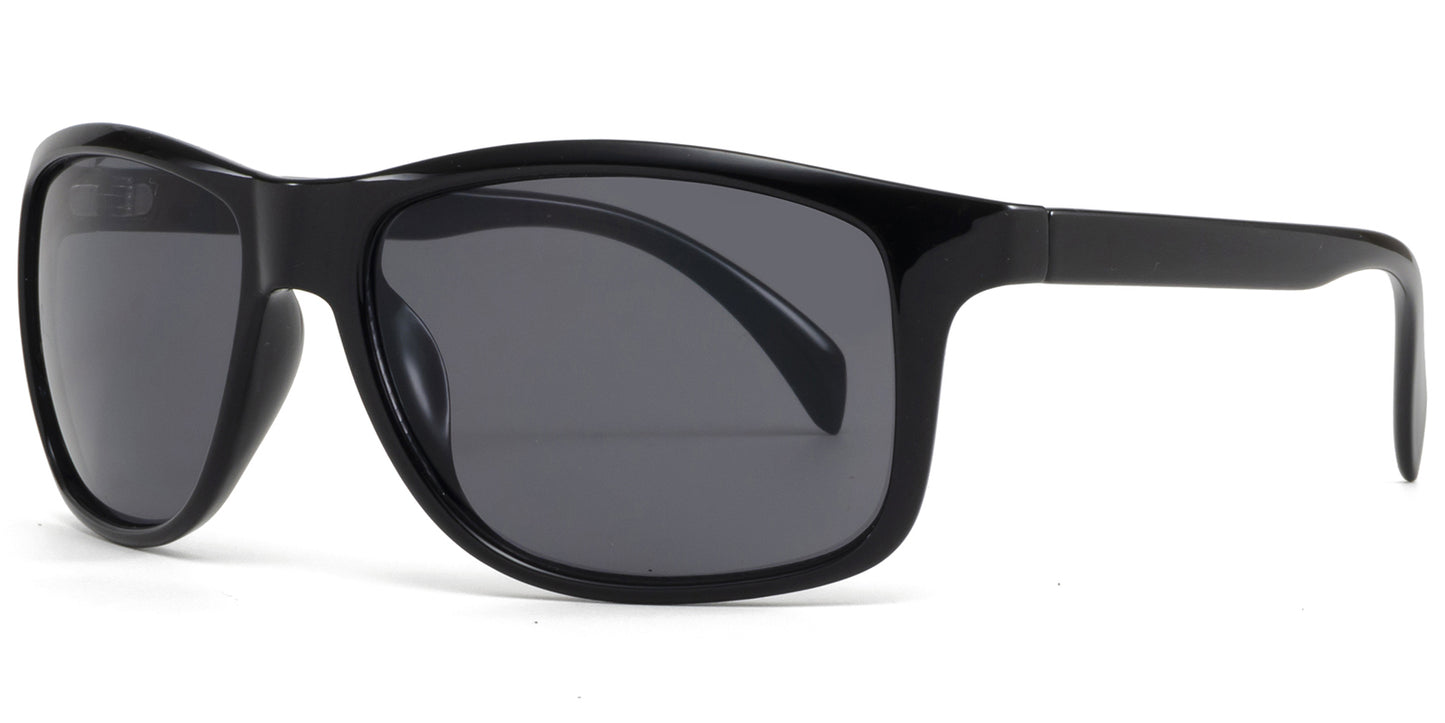 9037 RV - Rectangular Sunglasses with Color Mirror Lens