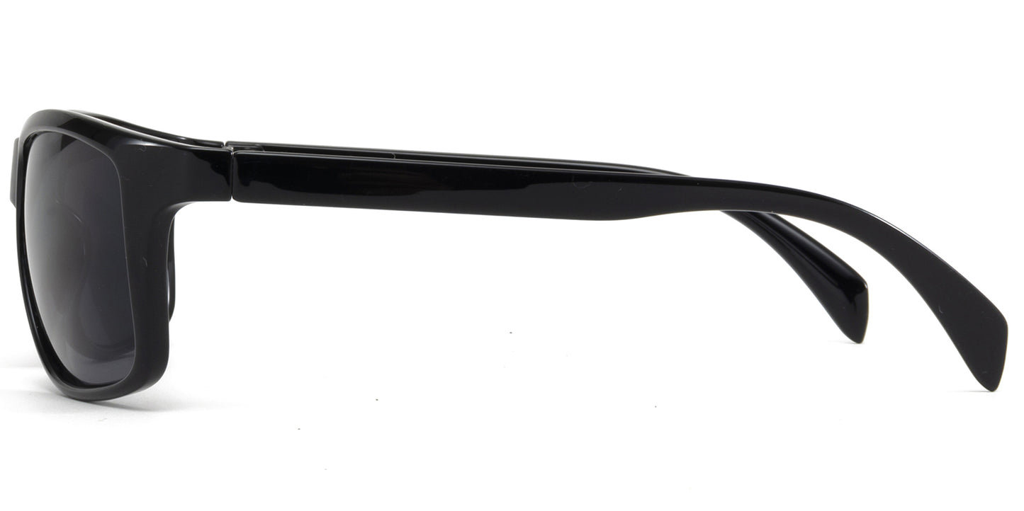 9037 RV - Rectangular Sunglasses with Color Mirror Lens