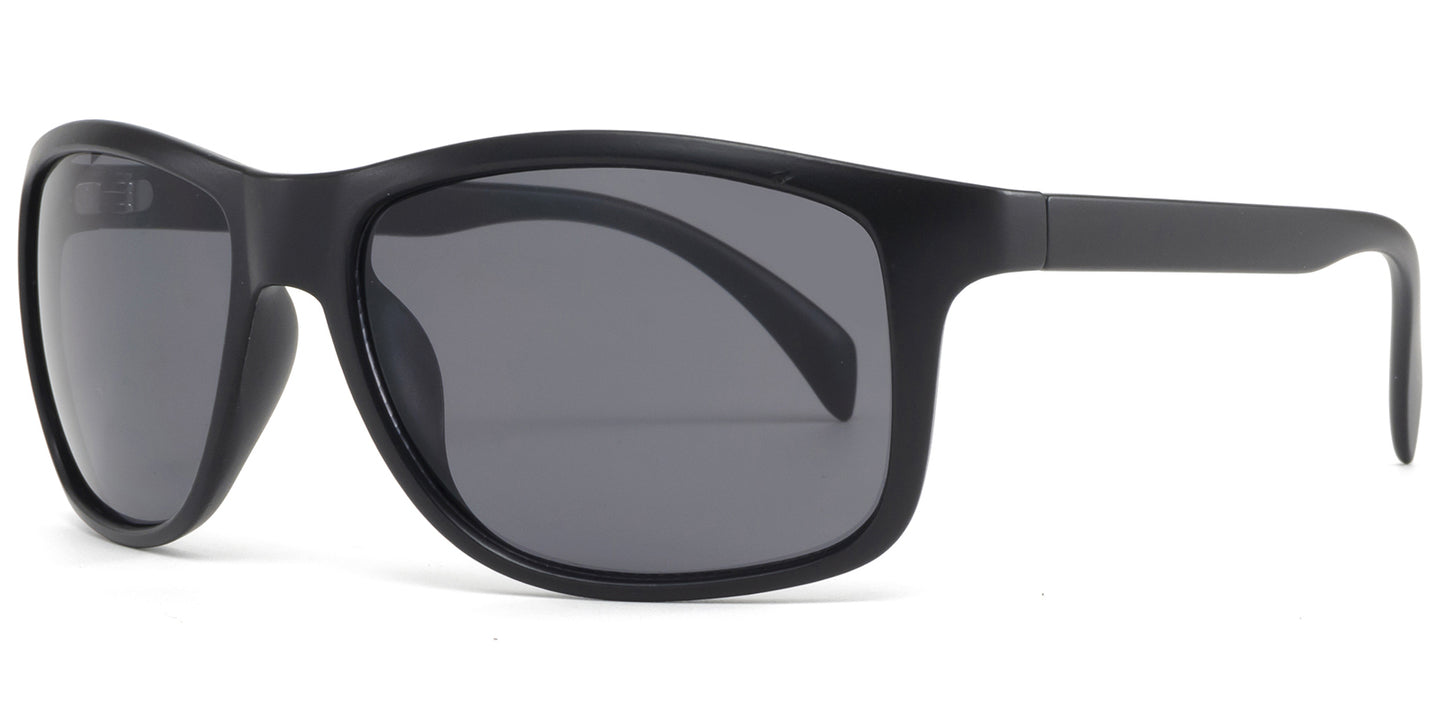 9037 RV - Rectangular Sunglasses with Color Mirror Lens