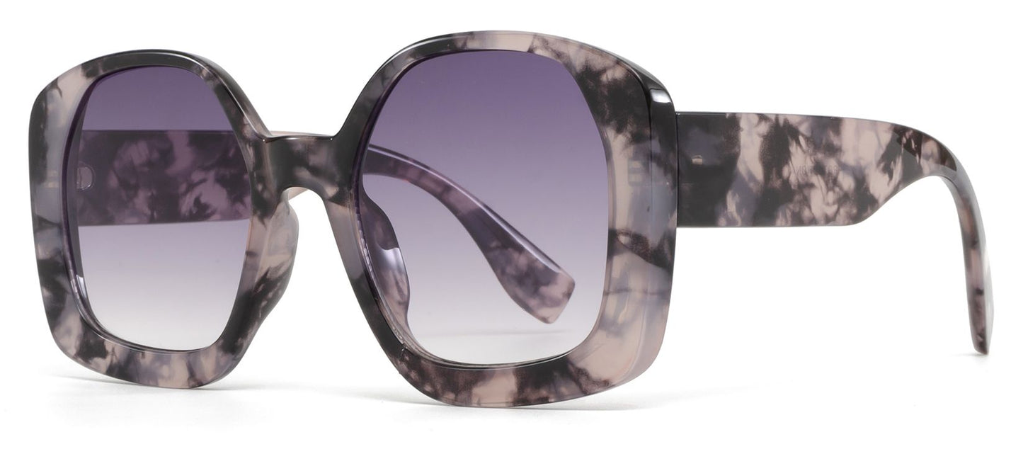9038 - Square Butterfly Plastic Sunglasses