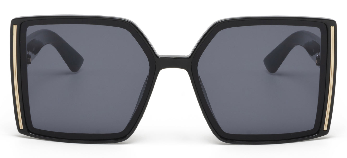 9039 - Plastic Square Butterfly Sunglasses