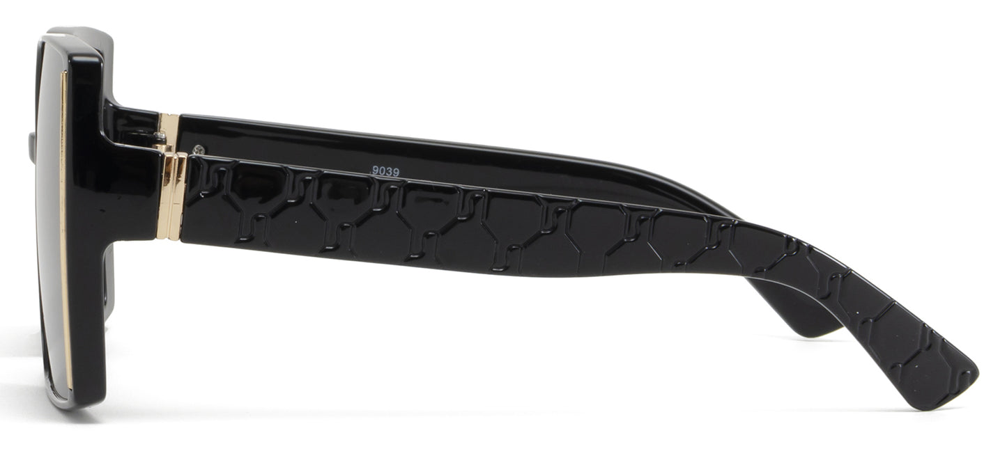 9039 - Plastic Square Butterfly Sunglasses
