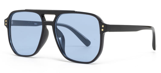 9041 - Square Aviator Plastic Sunglasses