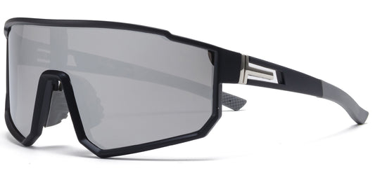 9047 RVC - One Piece Lens Plastic Sports Sunglasses