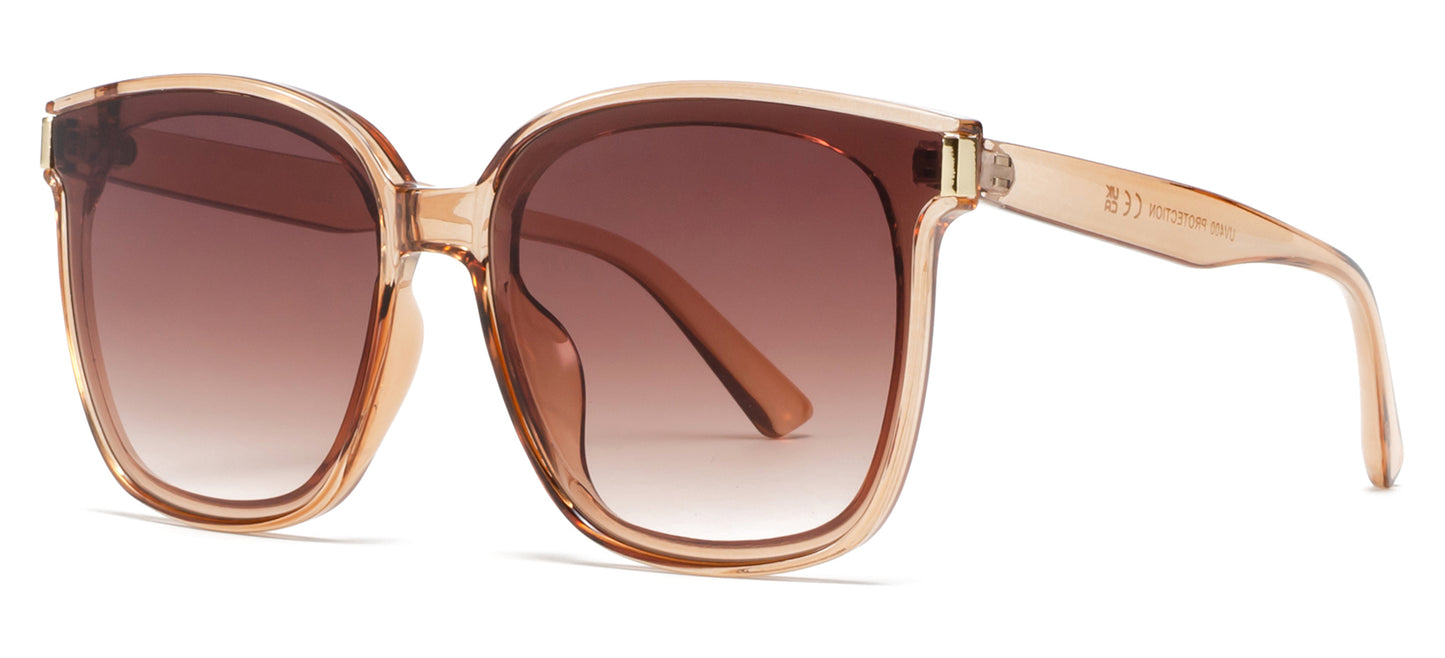 9048 - Plastic Square Butterfly Sunglasses
