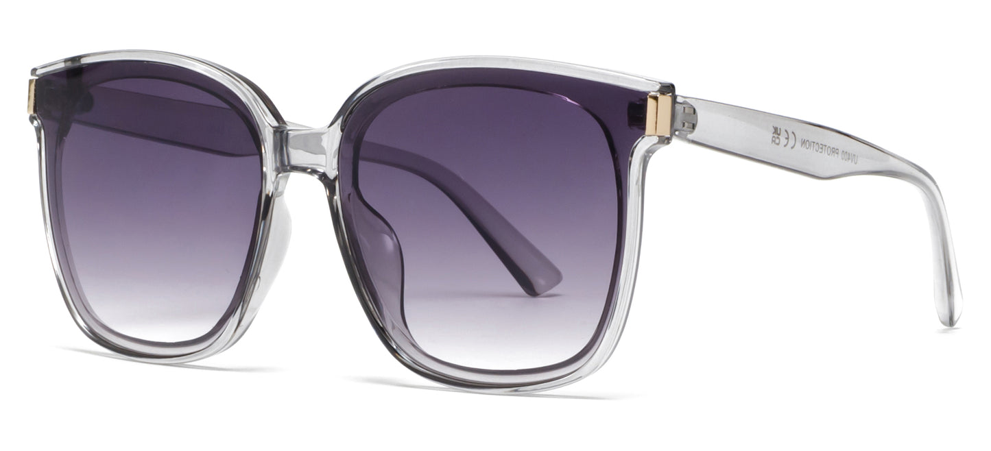 9048 - Plastic Square Butterfly Sunglasses