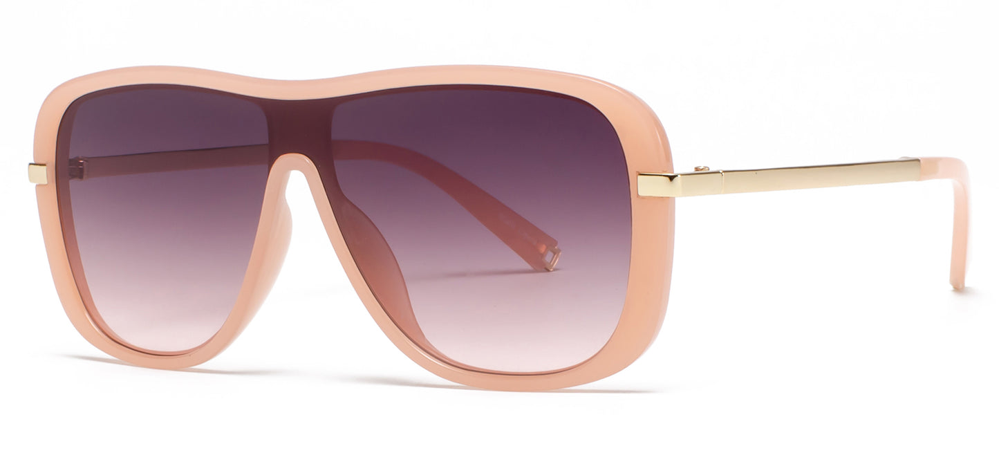 9049 - One Piece Shield Plastic Sunglasses