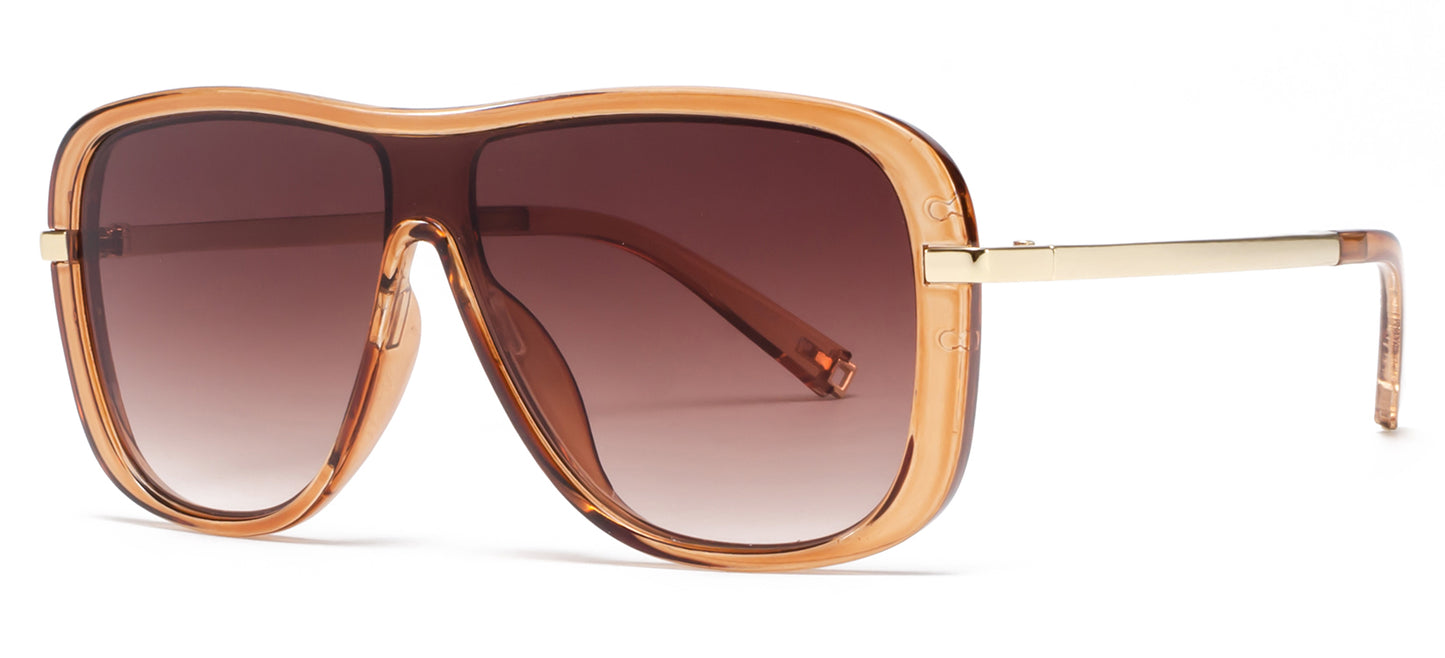 9049 - One Piece Shield Plastic Sunglasses
