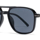 9051 - Classic Square Aviator Fashion Plastic Sunglasses