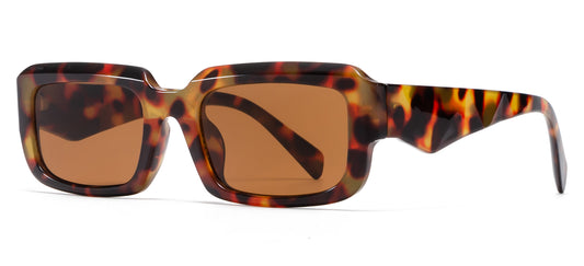 9063 - Rectangular Plastic Sunglasses