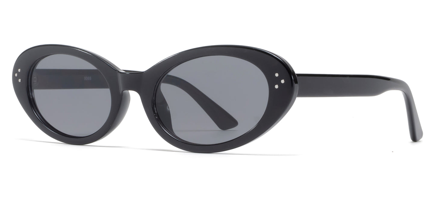 9066 - Women Cat Eye Fashion Plastic Sunglasses